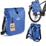 Borgen 3in1 Bike Bag - Additional Shoulder Strap and Laptop Bag - Can be used as a Pannier Bag, Roll Top Backpack and Bike Backpack