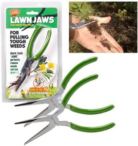 Lawn Jaws The Original Sharktooth Weed Puller Remover Weeding & Gardening Tool Weeder(2pk) -Pull from The Root Easily! Ergonomic Handheld Weeding Tool for Spring Summer Cleaning, For All Age Gardeners