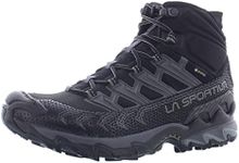 La Sportiva Mens Ultra Raptor II Mid GTX Wide Hiking Boots, Black/Clay, 8