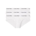 Calvin Klein Men's 3-Pack Cotton Stretch Hip Brief, White, Medium