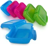 NADOBA Mini Lock-Top Snack Containers set of 6 colors may vary