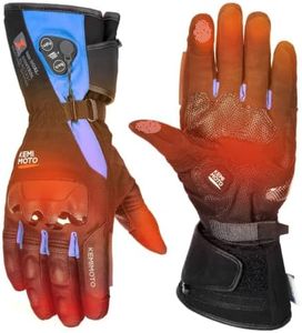 KEMIMOTO Heated ADV Riding Gloves, Waterproof Dual-Zone Winter Gloves