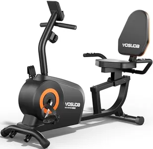 YOSUDA Recumbent Exercise Bike for Adults Seniors with Quick Adjust Seat, 350LB Capacity & 16-level Resistance, Black