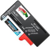 DLYPOW Battery Tester, Universal Battery Checker Small Battery Tester for AAA AA C D 9V 1.5V Button Cell Household Batteries (Upgraded Magnetic Version)