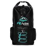 FE Active Dry Bag Waterproof Backpack - 20L Eco Friendly Hiking Backpack. Ideal for Camping Accessories & Fishing Gear. Great Travel Bag, Beach Bag for Kayak & Boating | Designed in California, USA