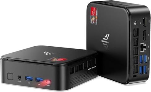 KAMRUI Mini PC,AMD Ryzen 7 5875U Mini Gaming PC(8C/16T, Up to 4.5GHz),32GB DDR 512GB SSD Mini Computers,Dual LAN Mini PC Support 4K@60Hz Triple Display WiFi6/BT5.2/DP1.4/HDMI2.0/USB3.2