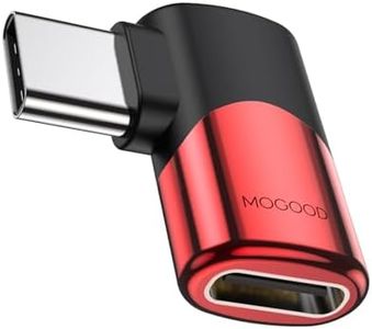 MOGOOD USB C 90 Degree Adapter C Male to C Female USB C Extender Right Angle USB c Adapter Type-C Data Transmission PD100W Fast Charging and 8K@60Hz Video Pass Through，for steam Deck Accessories