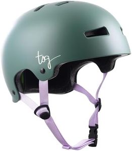 TSG Evolution Wmn Bike & Skate Helmet w/Snug Fit | Cycling, BMX, Skateboarding, Rollerblading, Roller Derby, E-Boarding, E-Skating, Longboarding, Skating | EPS Protection, Low Fit Design