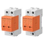 Heschen Surge Protective Device for PV, LYD1-PV1000, 2P 1000VDC 20KA, Fire-Proof, 35mm DIN Rail Mounting (2)