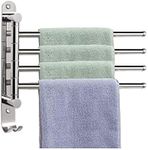 COZYSWAN Swivel Towel Bar with 4 Ar