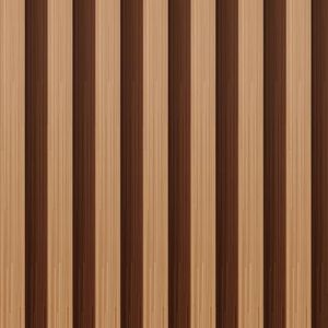 Oxdigi Slat Peel and Stick Wallpaper - Self-Adhesive Contact Paper with 3D Effect | Waterproof & Removable | PVC Contact Paper for Countertops & Cabinets | 11.8 in x 16.4 ft | Walnut