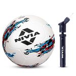 NIVIA Storm Football+ Ball Pump-Double Action (White)