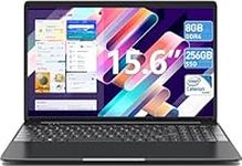 SGIN Laptop 15.6 Inch Laptop 8GB RAM 256GB SSD Storage(TF Card 512GB), Intel Celeron, Full Size Keyboard, PC Notebook with 2xUSB 3.0, Dual Band WiFi, Bluetooth 4.2