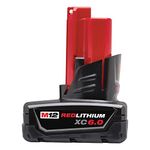 Milwaukee 48-11-2460 M12 REDLITHIUM XC 12V 6.0 Ah Extended Capacity Lithium-Ion Battery Pack