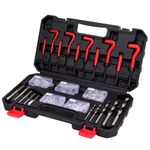 LncBoc Metric Thread Repair Tool Kit: 131PCS Thread Repair Kit HSS Drill Helicoil Repair Kit Metric M5 M6 M8 M10 M12 Stainless Steel Tap Drill