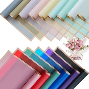 Bupduq 60 Sheets 15 colors Flower Bouquet Wrapping Paper,Florist Supplies Waterproof Floral Bouquet Wrapping Paper Bouquet Accessorie,Flower Shop Packaging Pape for DIY Gift Wedding Birthday