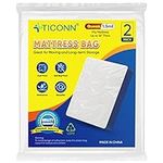 TICONN 2PK Plastic Mattress Bag for