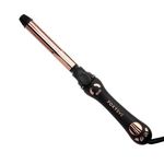 FoxyBae Rotating Curling Iron - Professional Automatic Hair Curler Wand for Long Hair w/Temp Control - 1” Titanium Barrel Hair Styling Tools for Silky Curls - Self Hair Curlers - [Black-Rose-Gold]