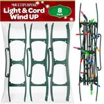 SEWANTA Christmas Lights Storage Holder [Set of 8] All-Purpose light cord wind up - Holiday Light Storage - Christmas light organizer For Extensions cords, garland, Beads.