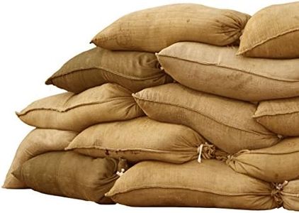 Sandbaggy Burlap Sand Bag - Size: 14" x 26" - Sandbags 50lb Weight Capacity - Sandbags for Flooding - Sand Bag - Flood Water Barrier - Water Curb - Tent Sandbags - Store Bags (10 Bags)