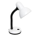 Simple Designs LD1003-WHT Basic Desk Lamp, White 6.1 x 4.9 x 13.85