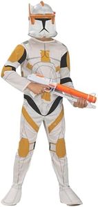 Rubie's Boy's Star Wars 'Clone Wars': Clone Trooper Commander Cody Costume and Mask, Multicolor, Small