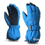 ThxToms Kids Warm Gloves Winter Waterproof Snow Gloves for Ourdoor Sports, Toddler Bulky Ski Gloves for Boys Girls