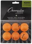 Champion Sports Recreational 1 Star Table Tennis Balls