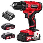 AVID POWER Cordless Drill Set 20V Power Drill/Screwdriver with 2 Batteries and 35pcs Accessories, 320 in-lbs Torque, 2 Variable Speed, 3/8'' Keyless Chuck