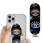 Regor Tabletop Finger Grip & Mobile Holder Mobile Stand Phone Holder for Hand & Mobile Back Holder Grip Great for Selfie & Works as iPhone Stand & Android Phone Stand - Evil Eye