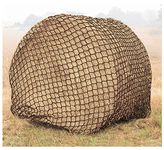 Heavy Gauge Round Bale Hay Net –6x6 Ft Thick Horse Hay Net Slow Feeder – 1.5 " Holes Fits Bales [4x4-6x6]” or [3x3x8-4x4x8] , Hay Bag for Livestock