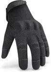 NoCry Tactical Gloves for Men with Comfortable Knuckle Guards - Durable Gloves with Reinforced Palm and Stitching - Perfect Combat Gloves Men with Touchscreen Fingers