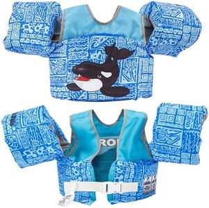 Body Glove Paddle Pals Learn to Swim Life Vest, One Size 33-55 LBS, Orca