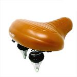 BIG-BEN Synthetic Leather Saddle with Soft Cushion for comfort in Cycling