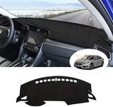 Cartist Dashboard Mat Cover Dash Cover Nonslip Dashboard Mat Protector Sunshade No Glare for Honda Civic 2016 2017 2018 2019 2020