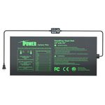 iPower 10" x 21" Seedling Thermal Mat with Built-in Temperature Controller, MET Certified Waterproof Plant Heating Pad for Germination, Breeding,