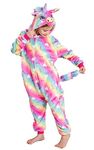 UDERUI Kid Unicorn Costume Fleece Christmas Halloween Cosplay Onesie Pajamas Boys and Girl