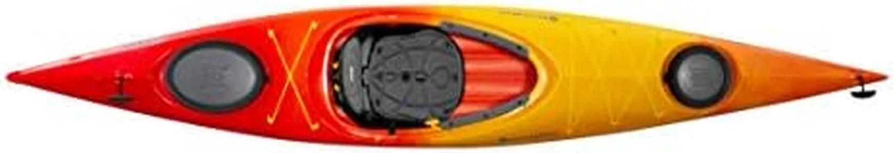 Perception Kayaks Conduit 13 | Sit Inside Kayak | Recreational Kayak with Front and Rear Storage | 13' | Sunset