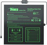 iPower Seedling Mat for Plants with Dual Digital Temperature Controller, MET Certified Heating Pad, 20" x 20.75", Black