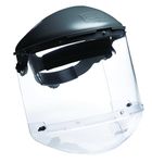 Fibre-Metal by Honeywell FM400DCCLC Clear Visor Clear Chin Guard 4" Crown Size Ratchet Dual Crown High Performance Face Shield System