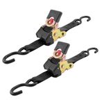 Erickson 34416 Pro Series Black 2-Inch x 10-Inch Retractable Ratcheting Tie-Down Strap