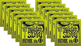 Ernie Ball Regular Slinky Custom Gauge Nickel Wound Guitar String - Set.010 - .046 (12 Pack)