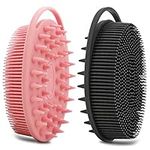 2 Pack Silicone Body Scrubber, Sili