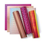 Cricut Vinyl Permanent - Holographic Pink Sampler, 12x12 Vinyl Sheets & Adhesive Foil, Adhesive Vinyl for Cricut Machines, Create Long-Lasting DIY Projects (Pack of 6)