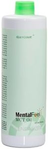 MentalFuel MCT Oil -100% C8 / C10 MCT Oil', 16 FL OZ, From Non-GMO Coconut oil，Unflavoured，Excellent in Keto Coffee, Non-BPA; Vegan, Gluten-Free, Keto & Paleo