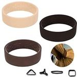 MFCGHXR 3-Pack Eco-Friendly Seamless Silicone Hair Ties Stylish, Simple, and Convenient, Perfect for Work, Yoga, and Exercise for Girls and Women