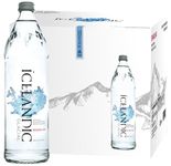 Icelandic Glacial Premium Sparkling Water 750ml Glass Bottles x 12 Per Pack – Alkaline/Low PH, Recycled Packaging, BPA Free, Carbon Neutral from Icelandic Spring. Low TDS and Mineral Content.