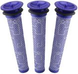 3 Pack Pre Filters for Dyson DC58, DC59, V6, V7, V8. Replacements Part # 965661-01. 3 Filters Kit for Dyson Filter Replacements