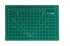 Definite Art Professional Green Multipurpose Self Healing Cut Resistant Durable Double Sided Multi Layers Heavy Duty Self-Healing 3mm Cutting Mat (A3)