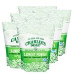 Charlie’s Soap Laundry Powder (100 Loads, 6 Pack) Hypoallergenic Deep Cleaning Washing Powder Detergent – Eco-Friendly, Safe, and Effective